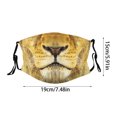 thumbnail image 3 of Visage d'Animal Drôle Réutilisable Lavable avec Motifs de Tigre Chat Chien Singe Cochon pour Enfants et Adultes, 3 of 5