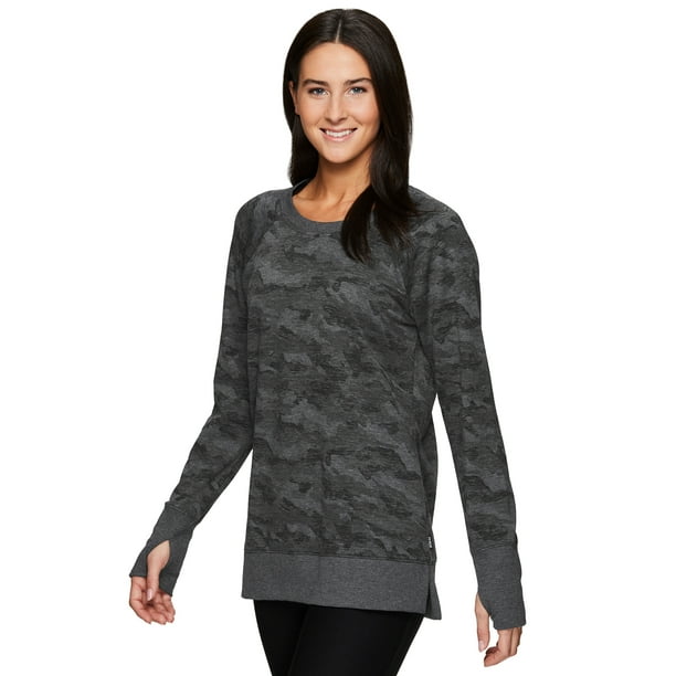 camo sweatshirt tunic
