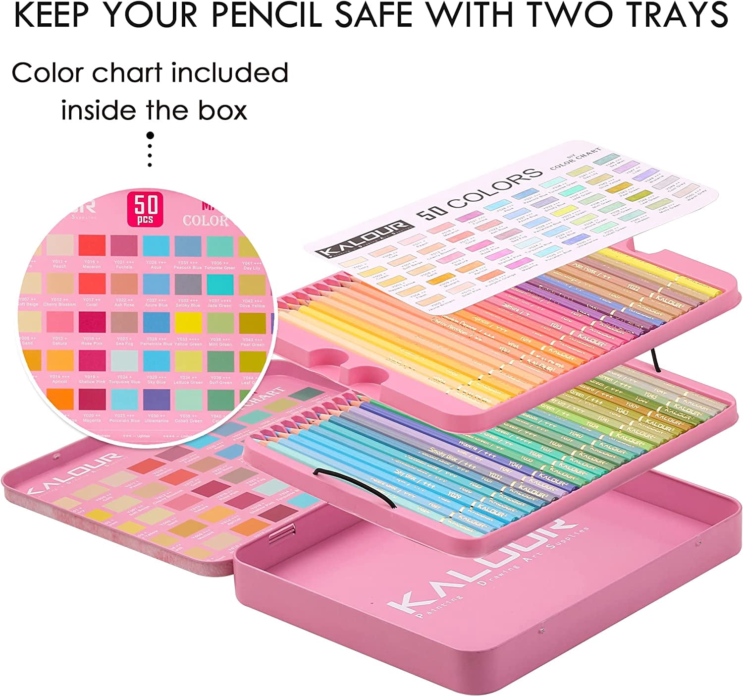 Macaron Pastel Colored Pencils,Set of 50 Colors,Artists Soft Core,Ideal for Drawing Sketching Shading,Coloring Pencils for Adults Kids Beginners