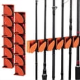 thumbnail image 1 of Soporte para Cañas de Pescar de Pared para 6 Cañas, Soporte Vertical Resistente Que Ahorra Espacio, Fácil de Instalar, Accesorios de Pesca, 1 of 4