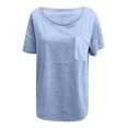 thumbnail image 6 of Mittory Womens Tunic T Shirts Short Sleeve Round Neck Soft Loose Shirts Summer Casual Tops with Pocket, 6 of 6