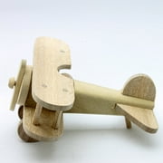 All Natural Wooden Regular Toy Bi-plane 7.09 inches Approved Child Safety