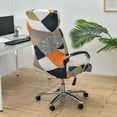 thumbnail image 4 of Stretch Printed Computer Office Chair Covers,Desk Rotating Chair Slipcovers Removable Washable Anti-Dust Spandex Chair Protector Cover for Office Chair-M(14.9-21.6inch)-11, 4 of 8