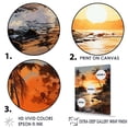 thumbnail image 3 of Designart "Beachside Sunset I" Palms & Palm Trees Floater Framed Canvas Wall Art, 3 of 5