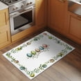 thumbnail image 2 of Green Eggs Easter Entryway Rug 2'x3'&nbsp; Non Slip Front Door Mats, Leaves Elegant Pastoral Botanical Entrance Rugs Indoor Outdoor Carpet, Washable Floor Mats Small Area Rug for Bedroom Kitchen, 2 of 8