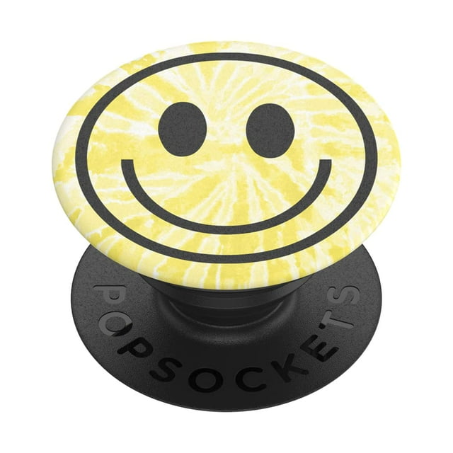 Carita sonriente con diseño de PopSockets con soporte expansible con efecto anudado