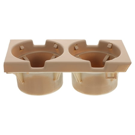 TABLZONE Car Center Console Drink Holder in Beige Plastic with Easy Install Design