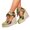 Green, variant on Women's Espadrilles Wedge Sandals Closed Toe Ankle Strap Platform Sandal Summer Lace Up Beach Walking Shoes Black Size 7