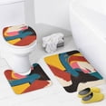 thumbnail image 4 of Abstract Oil Painting Shower Curtain Sets with Rugs 4 Piece Rustic, 4 of 8