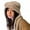 Khaki, variant on vnanda Women Winter Hat Winter Hat for Women Knitted Soft Thick Ear Solid Color Elastic Cartoon Ear Decor Warm Heat Retention Unisex Couple Knit
