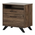 thumbnail image 2 of South Shore Helsy 2-Drawer File Cabinet, in Natural Walnut, 2 of 20