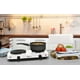 Elite Cuisine Electric Double Cast Burner Hot Plate EDB-302F, White ...