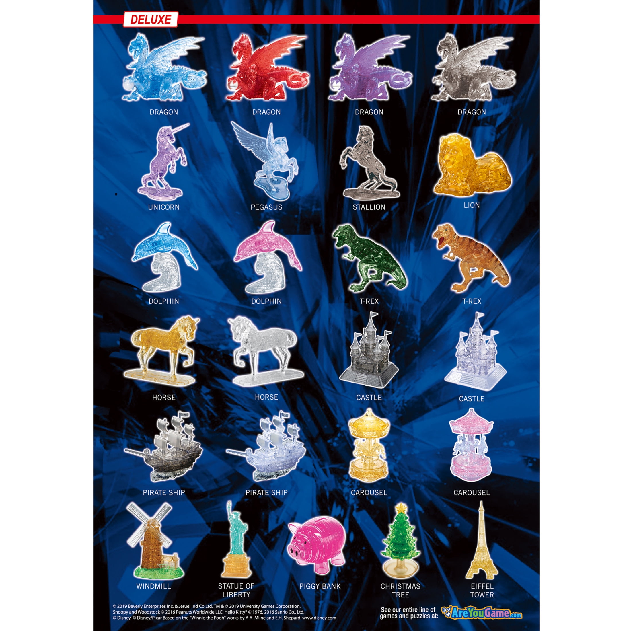 Carousel Original 3D Crystal Puzzle from BePuzzled Ages 12 and Up