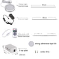 thumbnail image 3 of AIBOO Dimmable LED Under Cabinet Lighting, Counter Showcase Kitchen Lighting Fixtures with 12V Plug in adapter and Dimmable Wireless Remote Control, 6 Ultra Slim Puck Lights Kit, 3 of 8