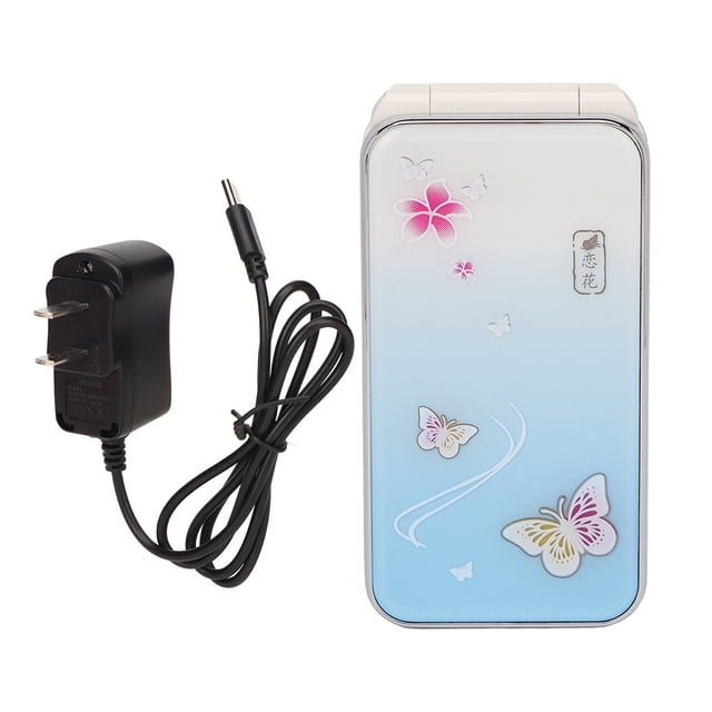 Teléfono plegable Ticfox N509 2G Dual SIM pantalla 2,4 pulgadas batería 6800 mAh Azul