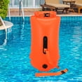 thumbnail image 2 of Boya de natación inflable, bolsa impermeable, flotador de natación en aguas abiertas, bolsa flotante de PVC Naranja, 2 of 8