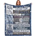 thumbnail image 1 of LHSHID 15 Year Old Birthday Gifts for Boys Coolest 15 Year Old Boy Gift Ideas 15th Birthday Blanket for Boys Girls Best 15 Year Old Gifts for Boys 15th Birthday Throw Blanket 50"x60", 1 of 7