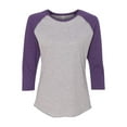 thumbnail image 2 of LAT Womens Baseball Fine Jersey Three-Quarter Sleeve Tee, 2 of 3