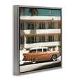 thumbnail image 4 of Stupell Industries Antique Car in Miami Transportation Painting Gray Floater Framed Canvas Art Print Wall Art, 18 x 18, 4 of 10