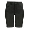 thumbnail image 5 of Time and Tru Women's Mid Rise Denim Bermuda Shorts, 5 of 5