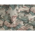 thumbnail image 3 of Ambesonne Flowers Vintage Quilted Coverlet 2 Pcs, Soft Colors Floral, Twin Size, Blush Cadet Blue Cream, 3 of 4