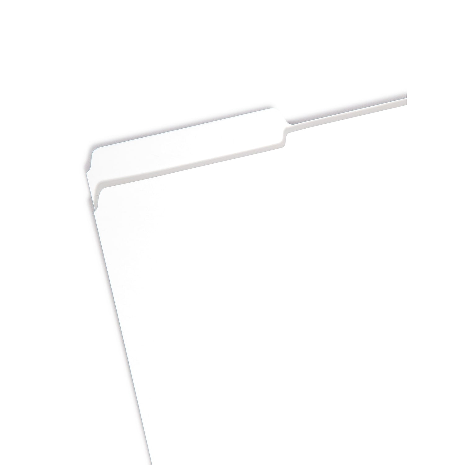 Smead 17834 File Folders, 1/3 Cut, Reinforced Top Tab, Legal, White, 100/Box