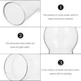 thumbnail image 2 of icolorfuled Clear Glass Chimney Shade for Vintage Oil Lamps - 2.5" Base, 2 of 6