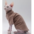 thumbnail image 2 of Hairless Cat Clothes Soft Warm Cat Hoodie for Sphynx Cats,Devon Rex, Cornish,Peterbald, 2 of 5