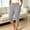 Gray, variant on Drovellove Women's Plus Size Cropped Jogger Yoga Pants with High Waistedband and 4-Way Stretch - Ideal for Gym Workouts, Travel, or Casual Daily Errands