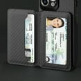 thumbnail image 4 of Funda para portatarjetas Flip Clip para teléfono celular PU Ranuras para tarjetas Funda magnética a prueba de golpes para iP14 Pro Zhivalor CPB-SSW1058-1, 4 of 5