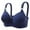 Blue, variant on Scyoekwg Bras for Women Solid Color Bra Glossy Comfortable Breathable Bra Underwear No Rims Everyday Underwear Bras Black XXL