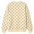 thumbnail image 5 of Bexdxz Women's Oversized Polka Dot Crewneck Sweatshirt, Soft Long Sleeve Pullover Top, Casual Y2K Fall Daily Wear Outfit Yellow M, 5 of 6