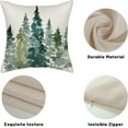 thumbnail image 3 of Sage Green Tree Pillow Covers 16x16 Watercolor Nature Forest Decor Throw Pillows Case for Couch Winter Christmas Indoor Outdoor Decorative Cushion Cases for Sofa Bed Decorations Set of 2, 3 of 6