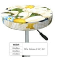 thumbnail image 4 of Lsque Bees Collecting Nectar Round Bar chair cushion covers Velvet Fabric Premium Comfort Protects from Scratches and Stains for 14-17 Inch Chair- 13 inch, 4 of 7