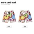 thumbnail image 2 of Color Kirby Boy's Board Shorts Teen Swim Trunks Drawstring Quick Dry Beach Shorts Summer Beachwear with Mesh Lining and Pockets, 2 of 8