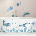 thumbnail image 2 of Dvumao Home Decor, Wall Stickers Underwater Animals Seaweed Jellyfish Wall Stickers Bathtub Stickers Background Wall Bathroom Decoration Wall Stickers, Women Gifts, 2 of 5