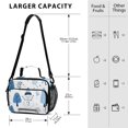 thumbnail image 4 of FORMRS Student Lunch Bag Insulated Reusable Cooler Box with Zipper Pockets, Simple Cartoon Snowmen, 4 of 9