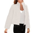 thumbnail image 2 of Veste pour Femmes, Chandail à Manches Longues Couleur Unie, Pulls pour Femmes, 2 of 8