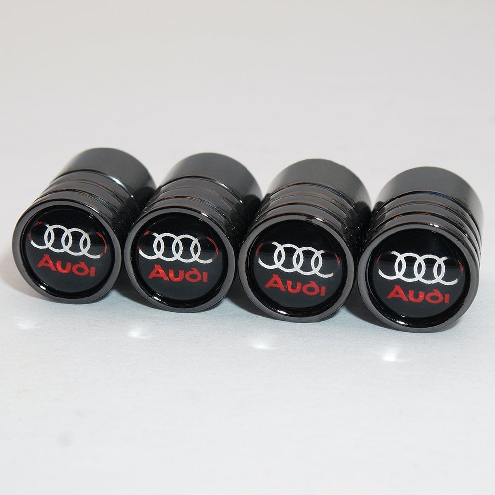 US85 Audi Logo Emblem Auto Car Wheel Tire Air Valve Caps Stem Cover
