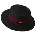 thumbnail image 2 of UTSJKR Womens Classic Wide Brim Fedora Hat with Thin Leather Tag Band for Daily Downtown Commute Coastal Road Trip Garden Party Wrinkle Resistant Travel Hat Black, 2 of 6
