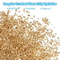 thumbnail image 3 of Uxcell Crushed Glass Glitters Colorful Irregular Glass Chips Chunky Gold, 3 of 7