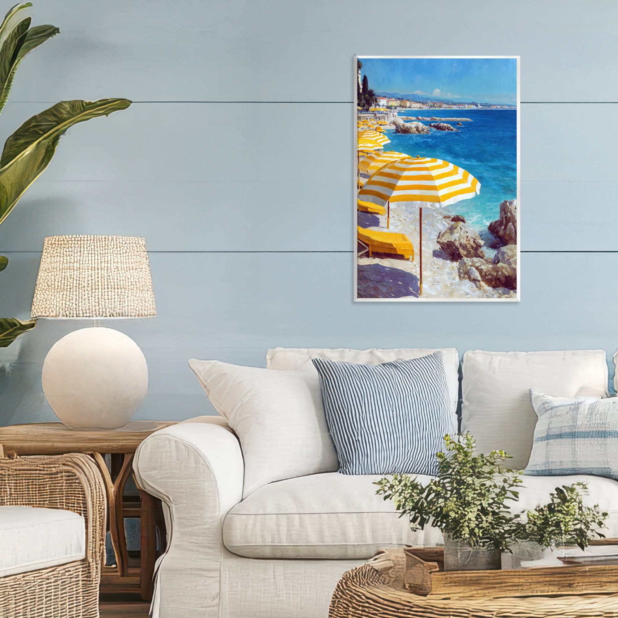 Stupell Industries Sunshine on the Shore Wall Plaque Art, design by Petal Prints Design