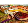 thumbnail image 2 of Taj Hotel Kantha Silk Blend Throw | 50"x70" | B, 2 of 2
