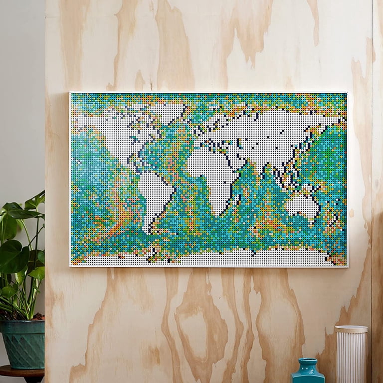 LEGO Art World Map 31203 Building Set, 11,695 Pieces, Wall Decor