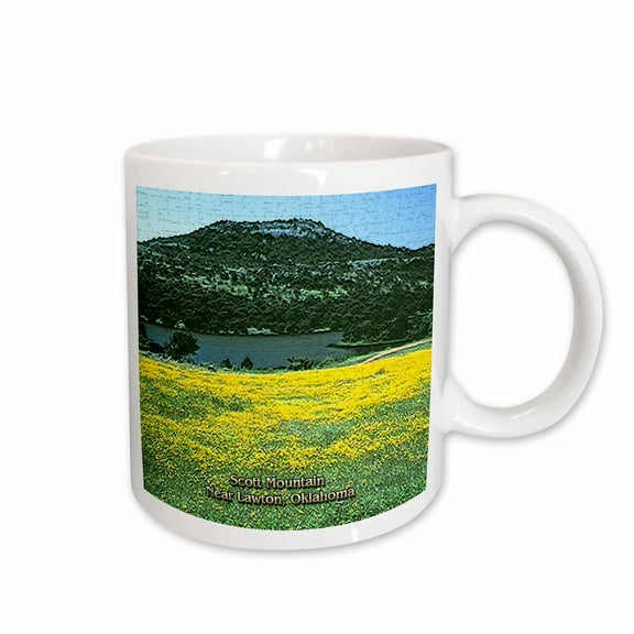 3drose, Scott Mountain Near Lawton, Oklahoma (texturized), 11oz Mug