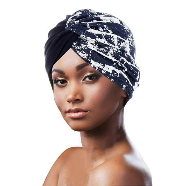Womens Fashion Elastic Solid Color Comfortable Cap Beaded Large Cap for Women