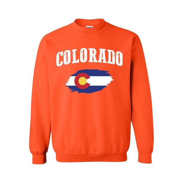 Mom's Favorite Unisex Colorado State Flag Crewneck Sweatshirt