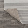 thumbnail image 6 of JONATHAN Y WASHABLE 2 x 8 Runner Rug, Fawning Two-Tone Striped - Cream/Light Gray, WSH304B-28, 6 of 9
