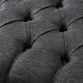 thumbnail image 4 of Inspired Home Quinn Linen Button Tufted Nailhead Trim Ottoman Bench, 4 of 7