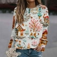 thumbnail image 2 of YABCSAZ Ugly Christmas Sweater for Women Christmas Sweatshirts Xmas Tree Oversize Hoodies Tops Long Sleeve Tops Casual Loose Warm Pullover Winter Crewneck Family Holiday Outfits, 2 of 5